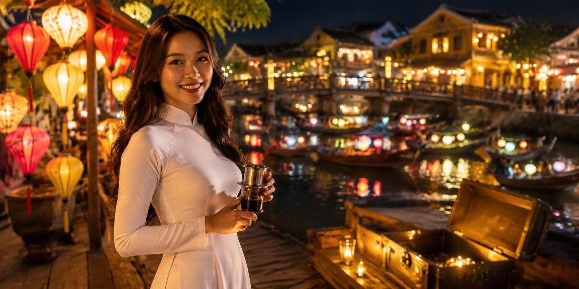 Người chơi Baccarat tại Hội An nhâm nhi cà phê buổi chiều và kiểm tra thưởng